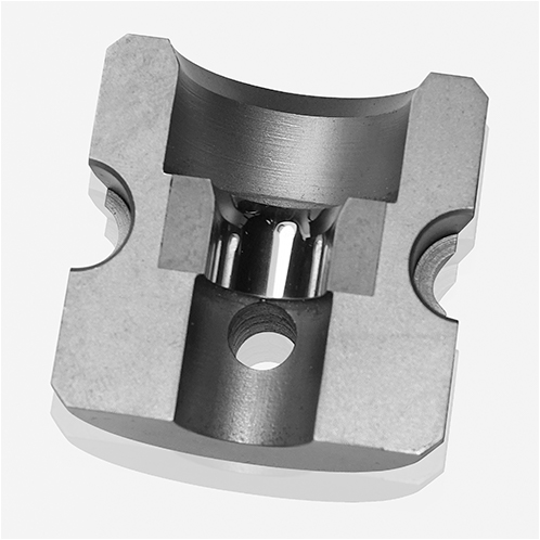 INNER CONTOUR GROUND DIE OUT OF SOLID CARBIDE SHRUNK IN STEEL SUPPORTS